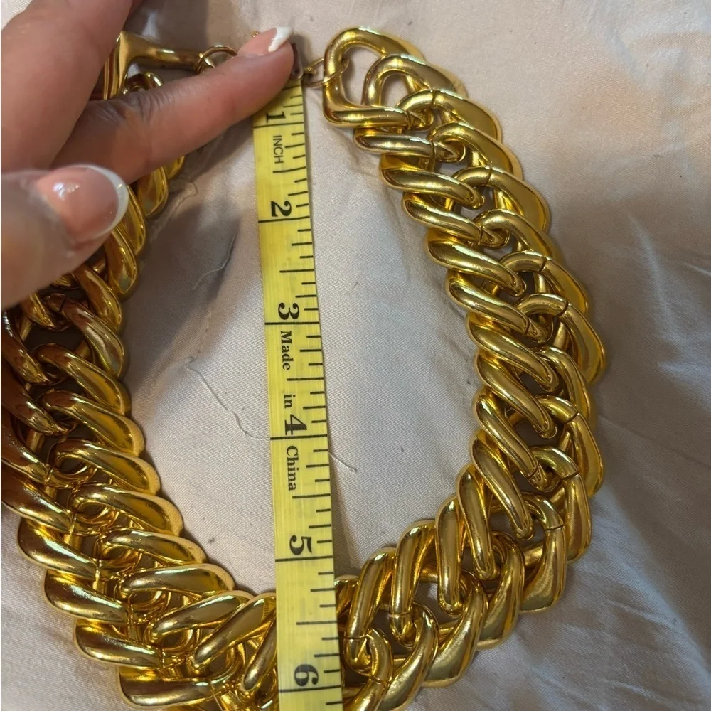 Gold Look Lightweight Chain Necklace
